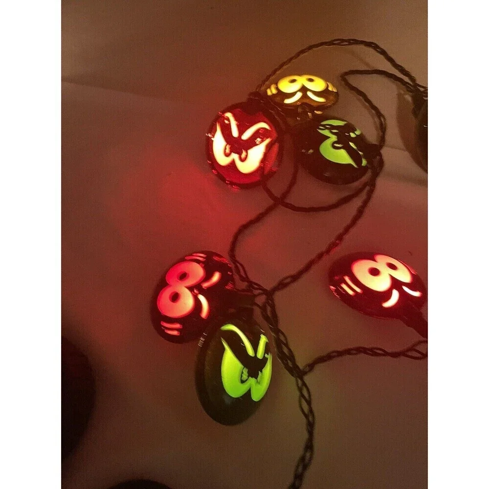 Halloween Light Strands Glowing Eyes And Faces Stackable Strands Novelty Lights